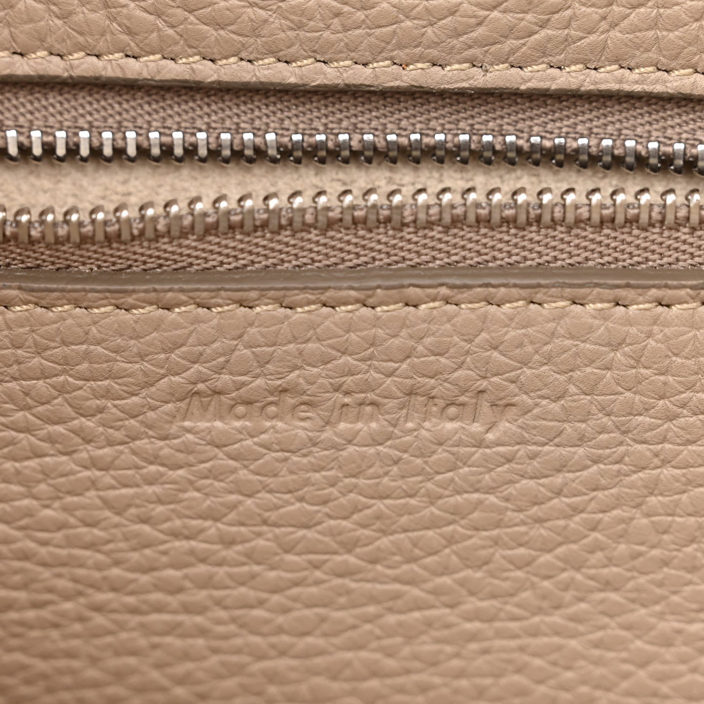 Supple Grained Calfskin Small Big Bag Light Taupe