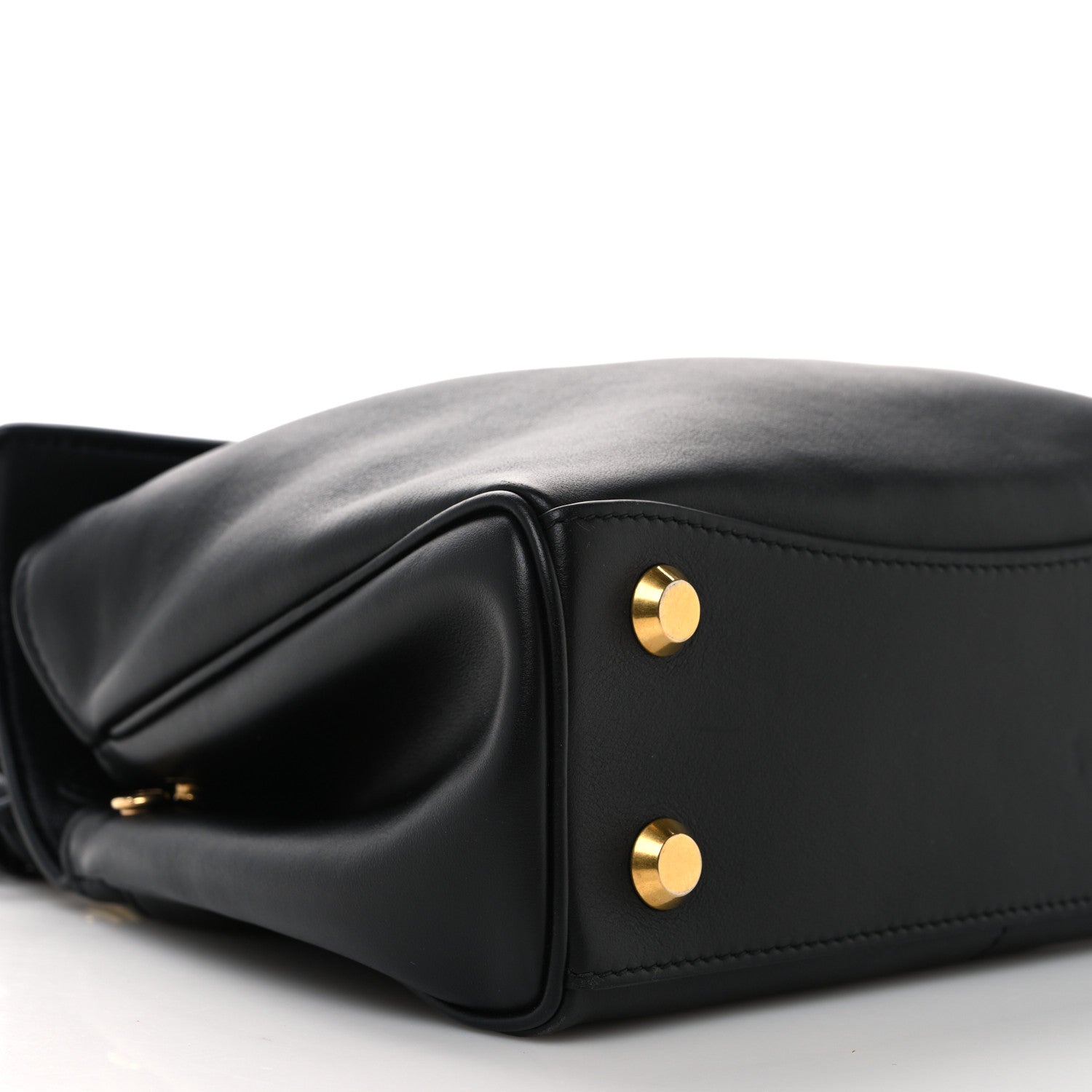 Balenciaga Natural Smooth Calfskin Mini Rodeo Top Handle Handbag Black 11 of 12