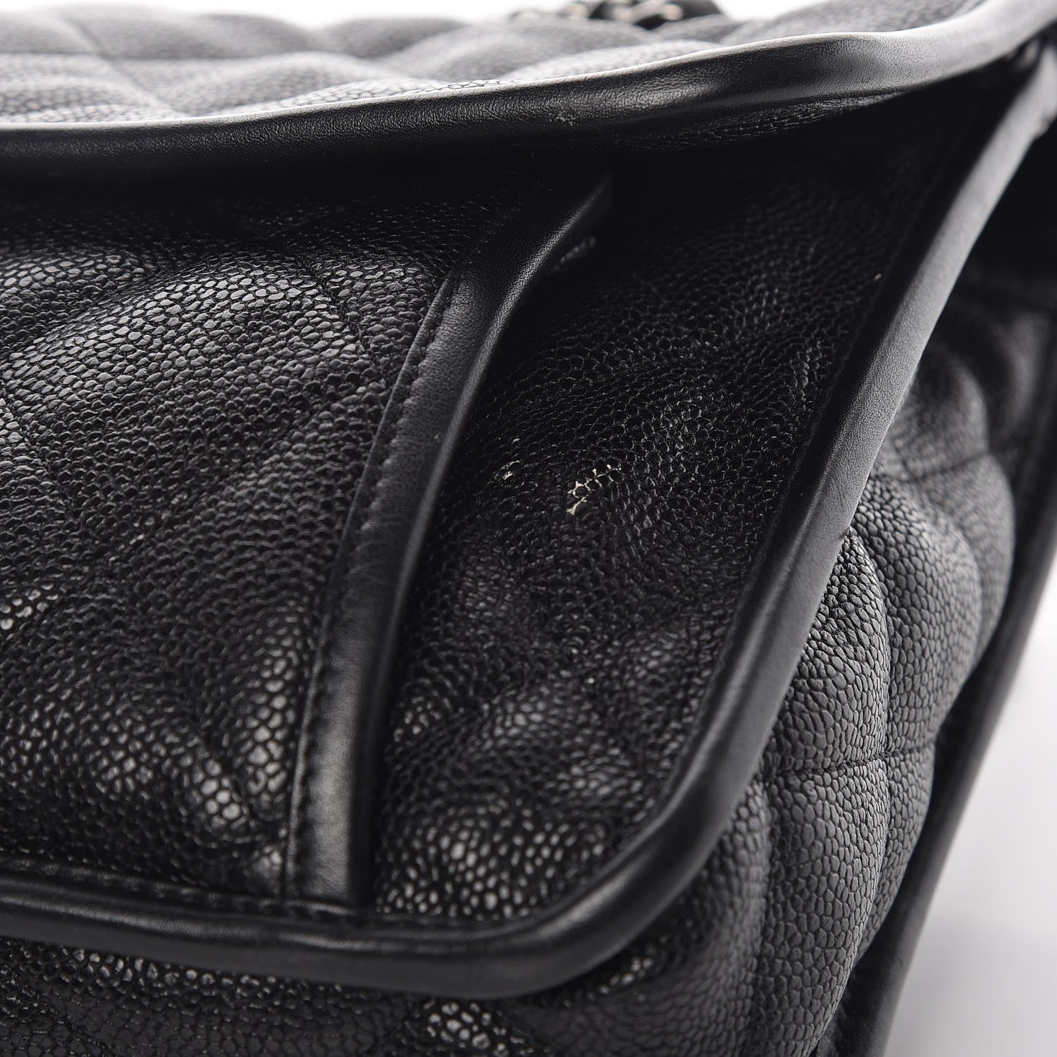 Chanel Caviar Quilted Large French Riviera Flap Black 10 of 10