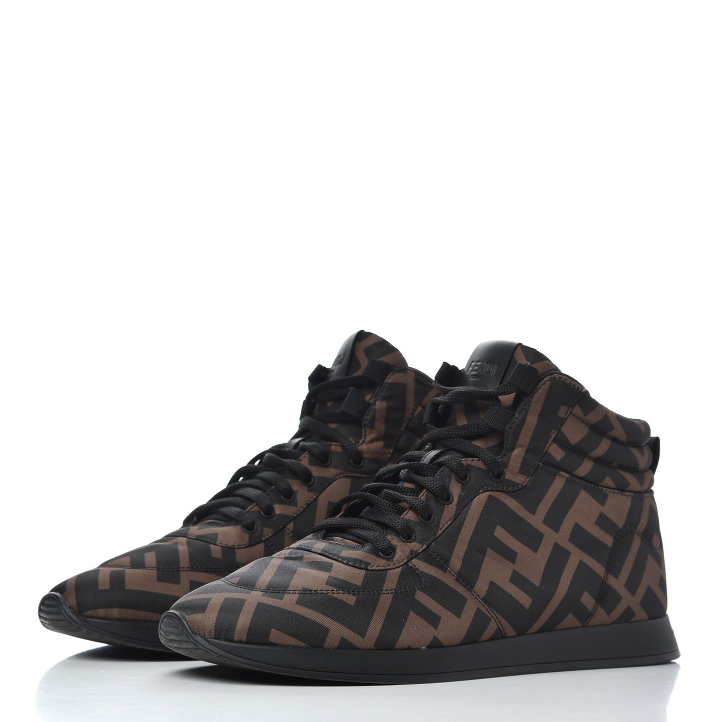 Nylon FF Reloaded High Top Sneakers 39.5 Tobacco Black