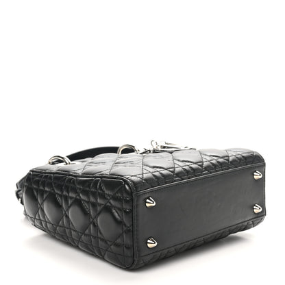 Christian Dior Lambskin Cannage Small Lucky Badges My Lady Dior Black 4 of 10