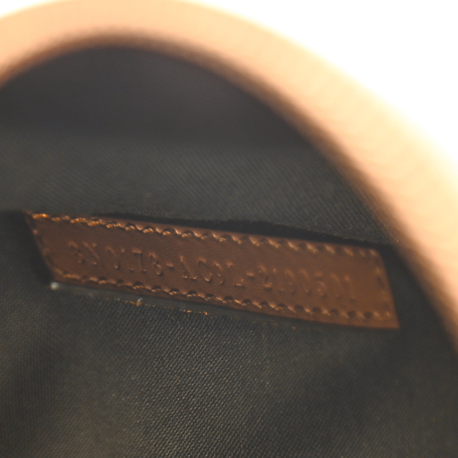 Fendi Vitello King Logo Embossed Large Flat Pouch Cuoio 7 of 8