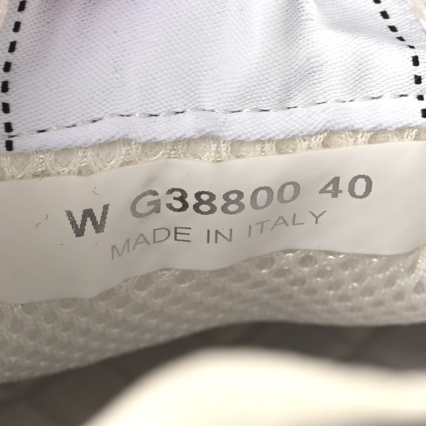 Calfskin Mesh Lycra Suede Womens Logo Sneakers 40 White