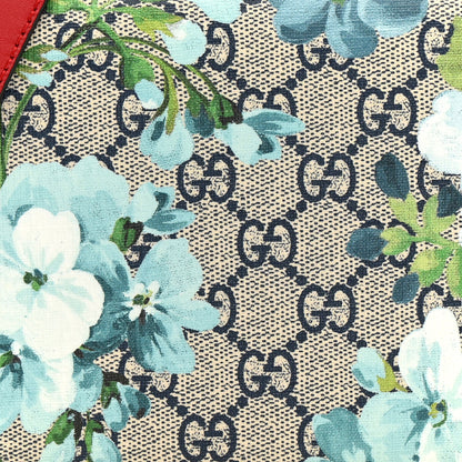 Gucci GG Supreme Monogram Blooms Chain Wallet Blue 7 of 12