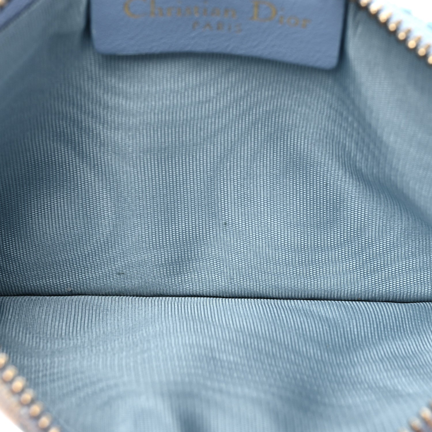 Christian Dior Oblique Saddle Chain Long Wallet Cornflower Blue 8 of 20