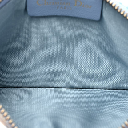 Christian Dior Oblique Saddle Chain Long Wallet Cornflower Blue 8 of 20
