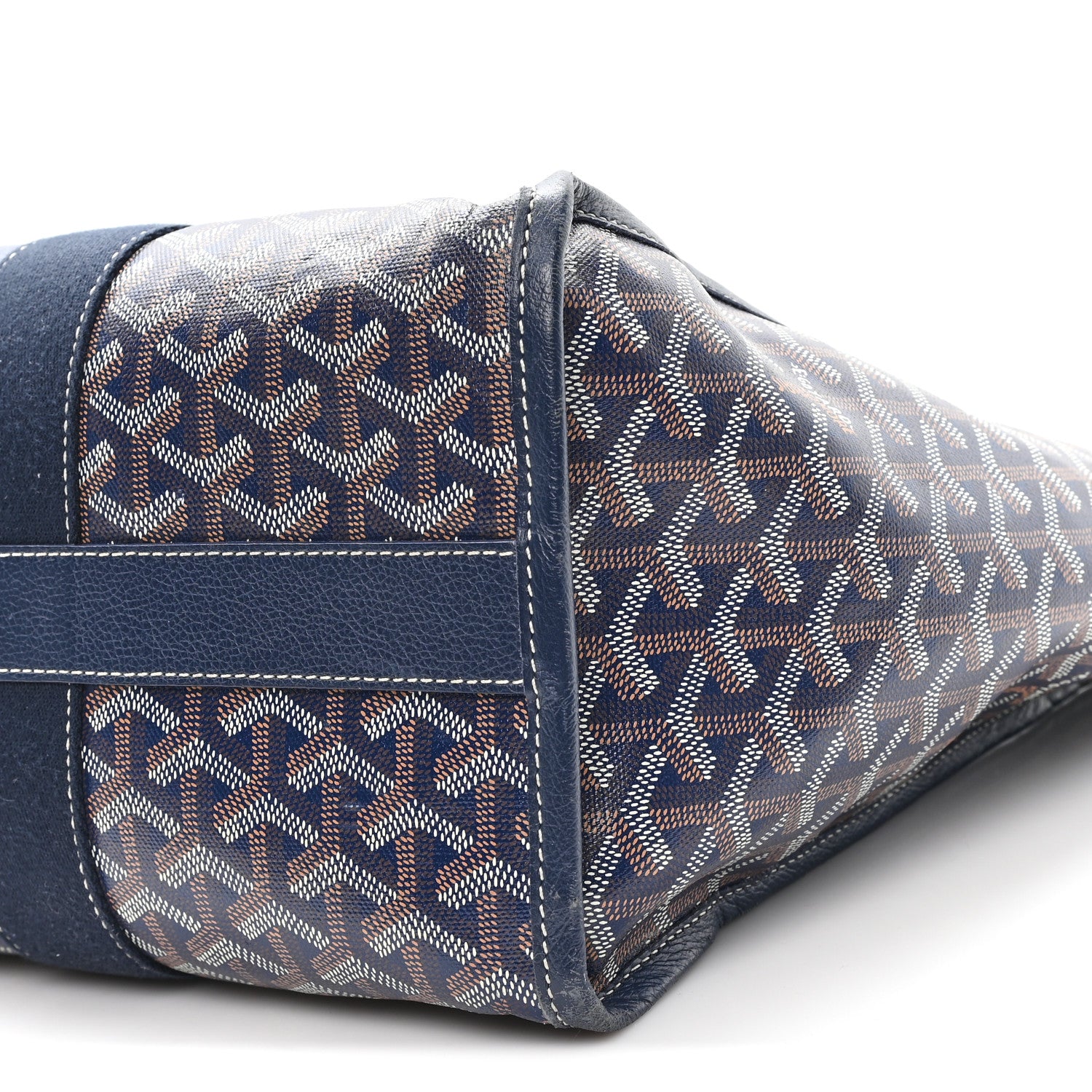 Goyard Goyardine Villette Tote Blue 10 of 12