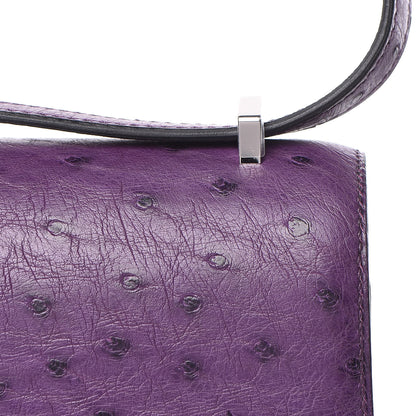 Hermes Ostrich Constance 18 Violine 18 of 20