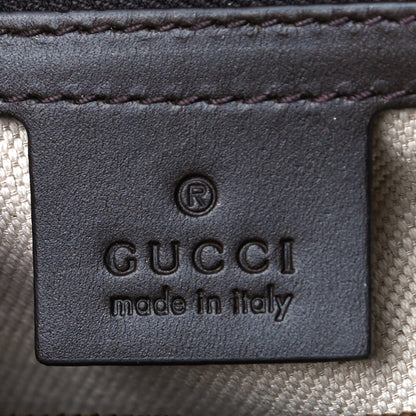 Gucci Monogram Selleria Calfskin Vintage Web Medium Boston Beige Ebony Cocoa 5 of 13