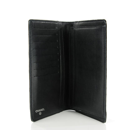 Chanel Patent Quilted Brilliant Yen Wallet Black 5 of 8