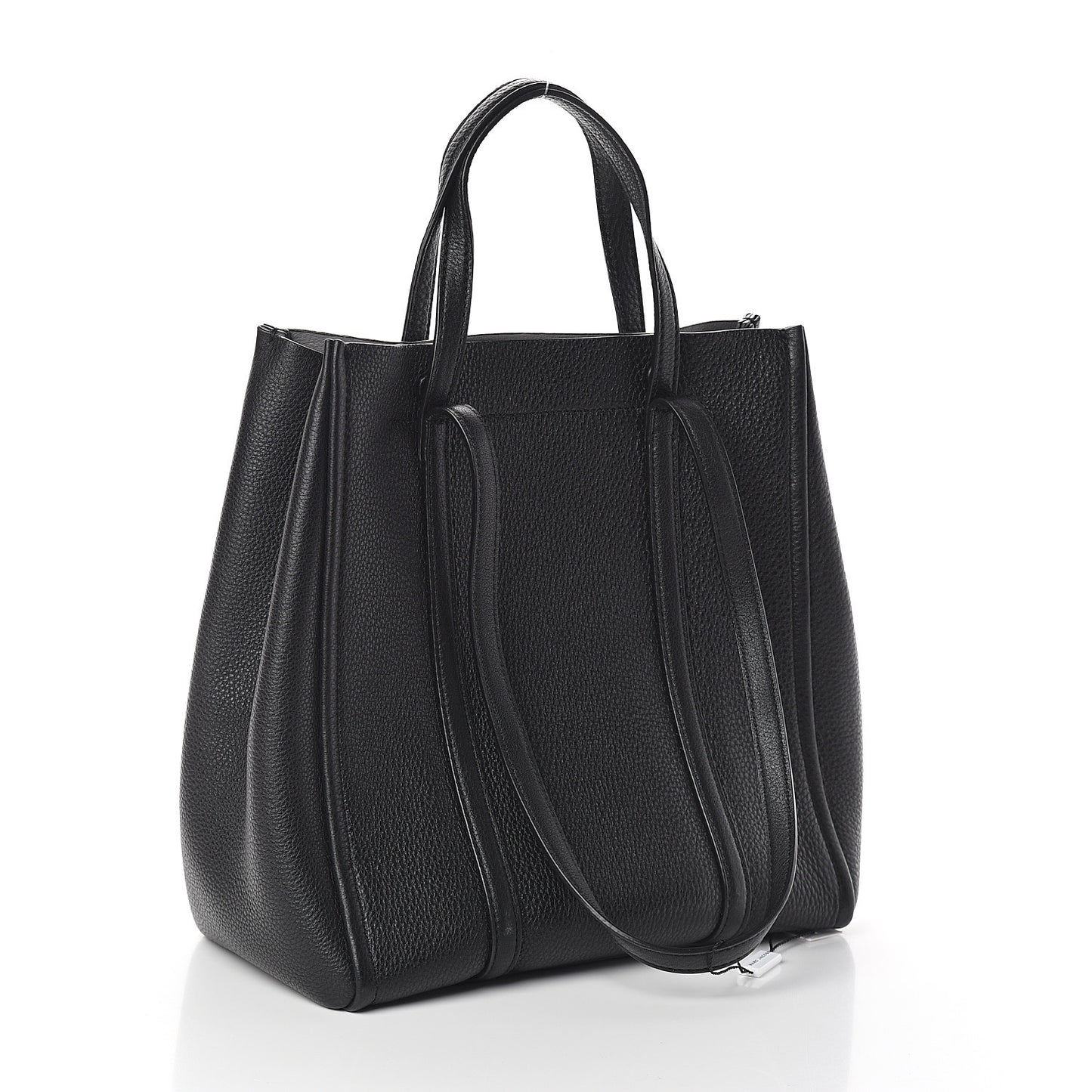 Grained Calfskin The Tag Tote Black
