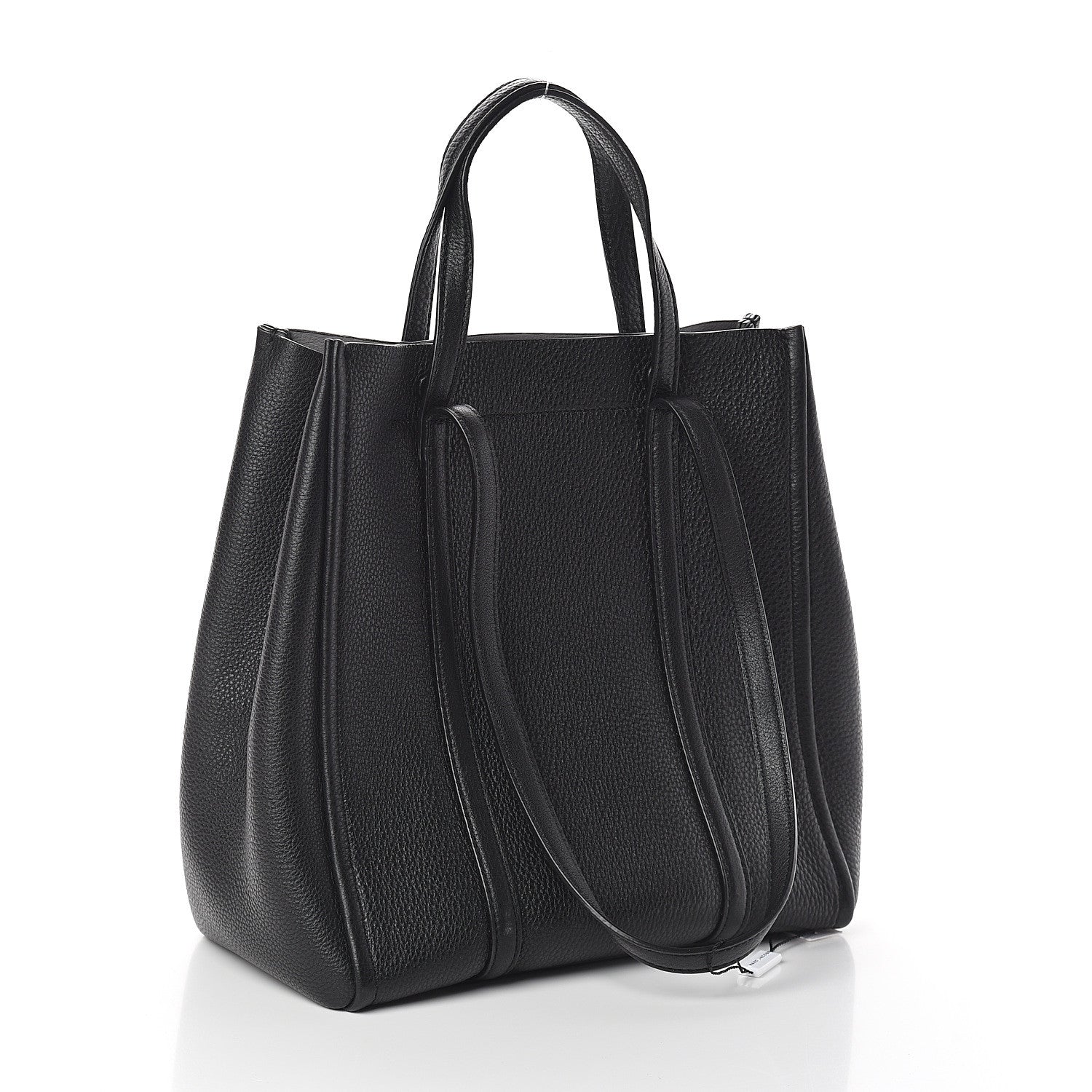 Marc Jacobs Grained Calfskin The Tag Tote Black 2 of 8