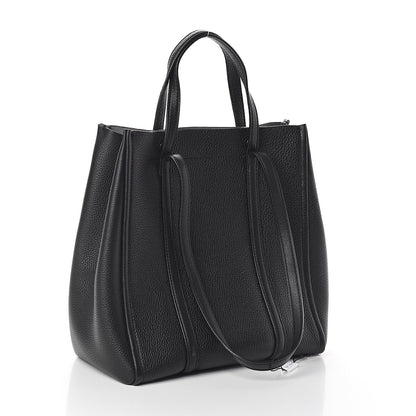 Marc Jacobs Grained Calfskin The Tag Tote Black 2 of 8