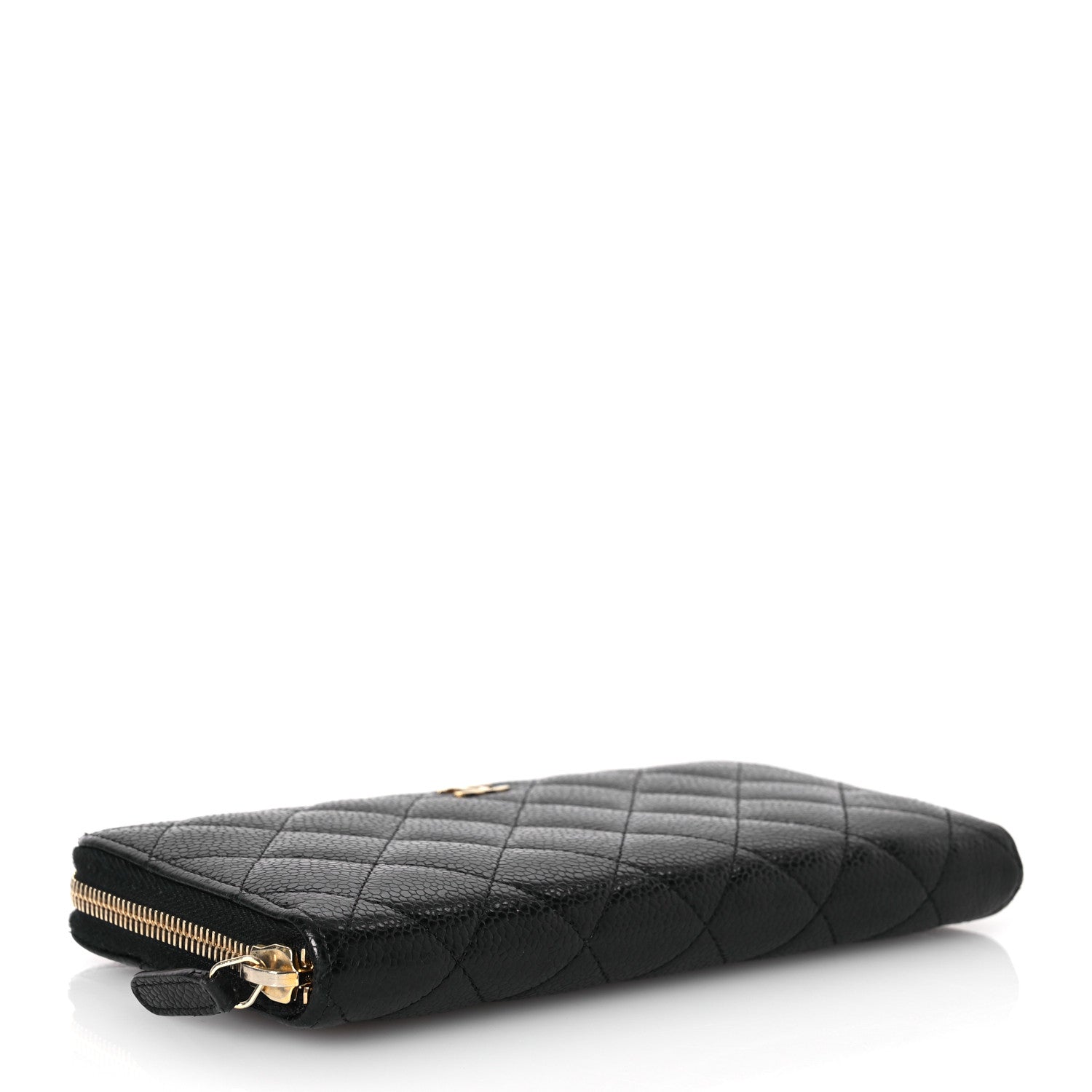 Chanel Caviar Quilted Large Gusset Zip Around Wallet Black 4 of 18