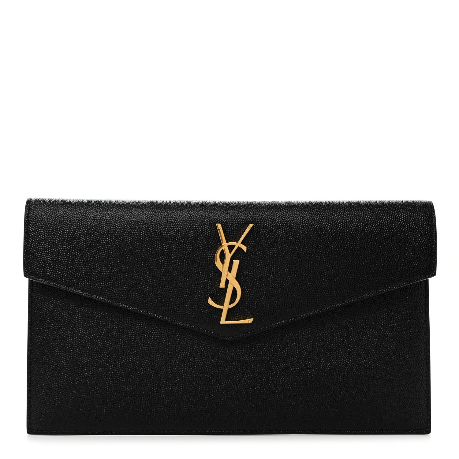 Saint Laurent Grain De Poudre Uptown Pouch Black 1 of 7