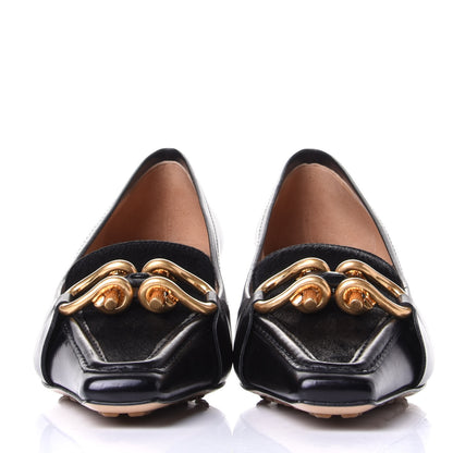 Bottega Veneta Nappa Calf Hair Madame Pumps 37 Black 2 of 10