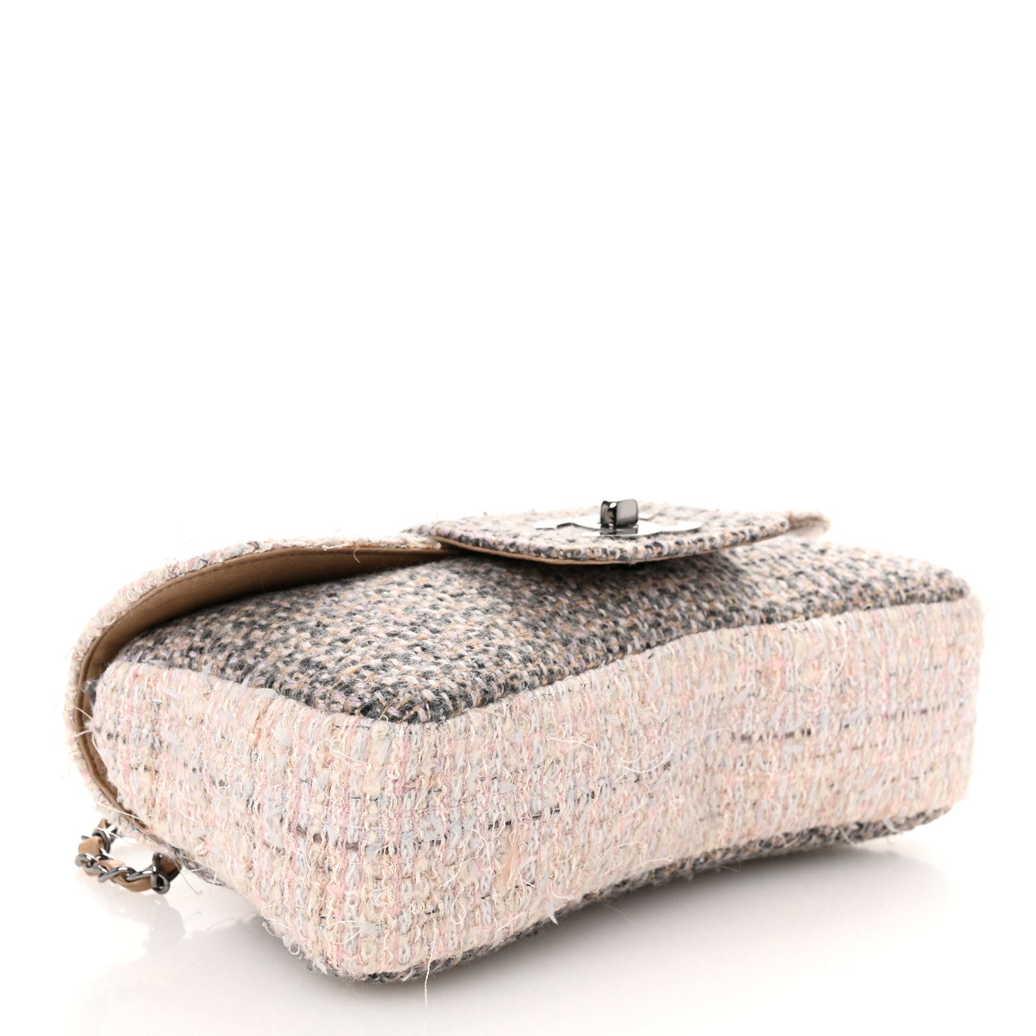 Chanel Tweed Medium Fantasy Flap Grey 4 of 12