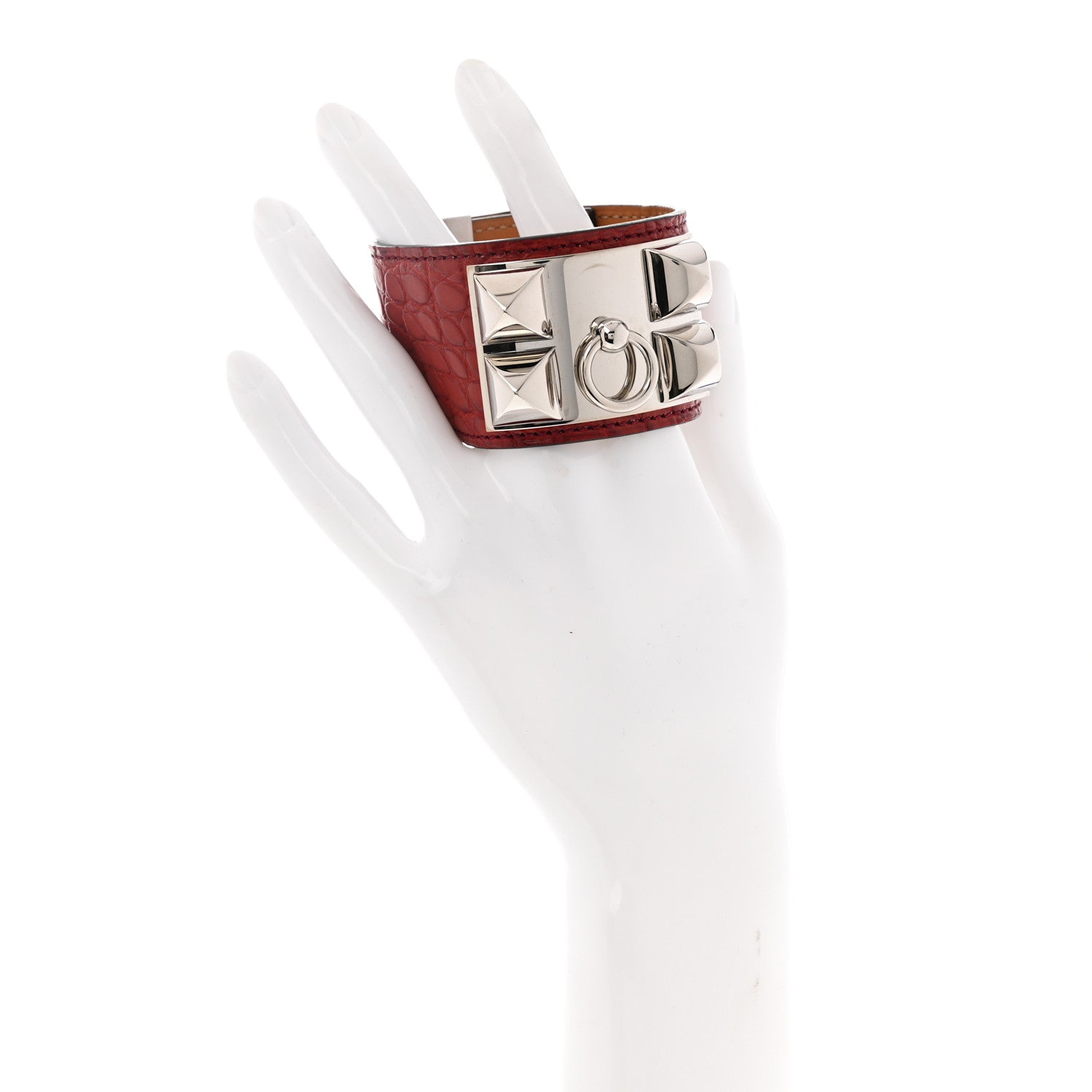 Hermes Matte Alligator Collier De Chien CDC Bracelet S 2 of 6