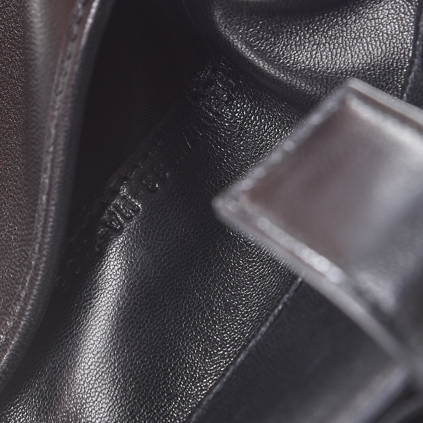 Lambskin Cannage Lucky Badge Eden Wallet Black