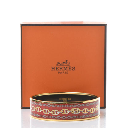 Hermes Enamel Printed Wide Chaine d'Ancre Bracelet 70 6 of 6