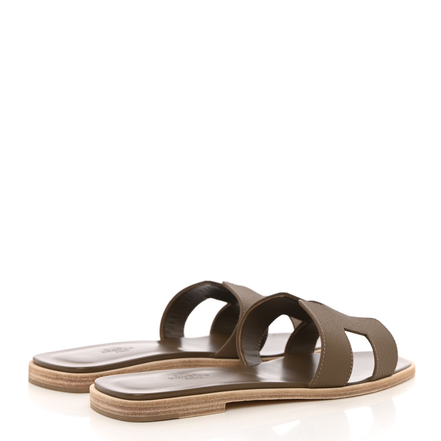 Hermes Epsom Oran Sandals 39 Etoupe 4 of 11