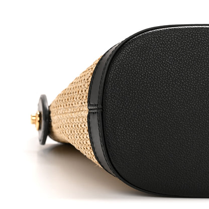 Louis Vuitton Raffia Petit Bucket Black 8 of 11