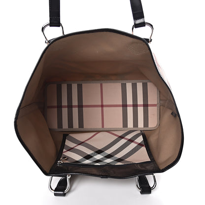 Burberry Nova Check Large Nickie Tote Black 5 of 14