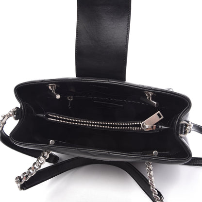 Saint Laurent Calfskin Y Quilted Monogram Small Loulou Shopper Black 5 of 10