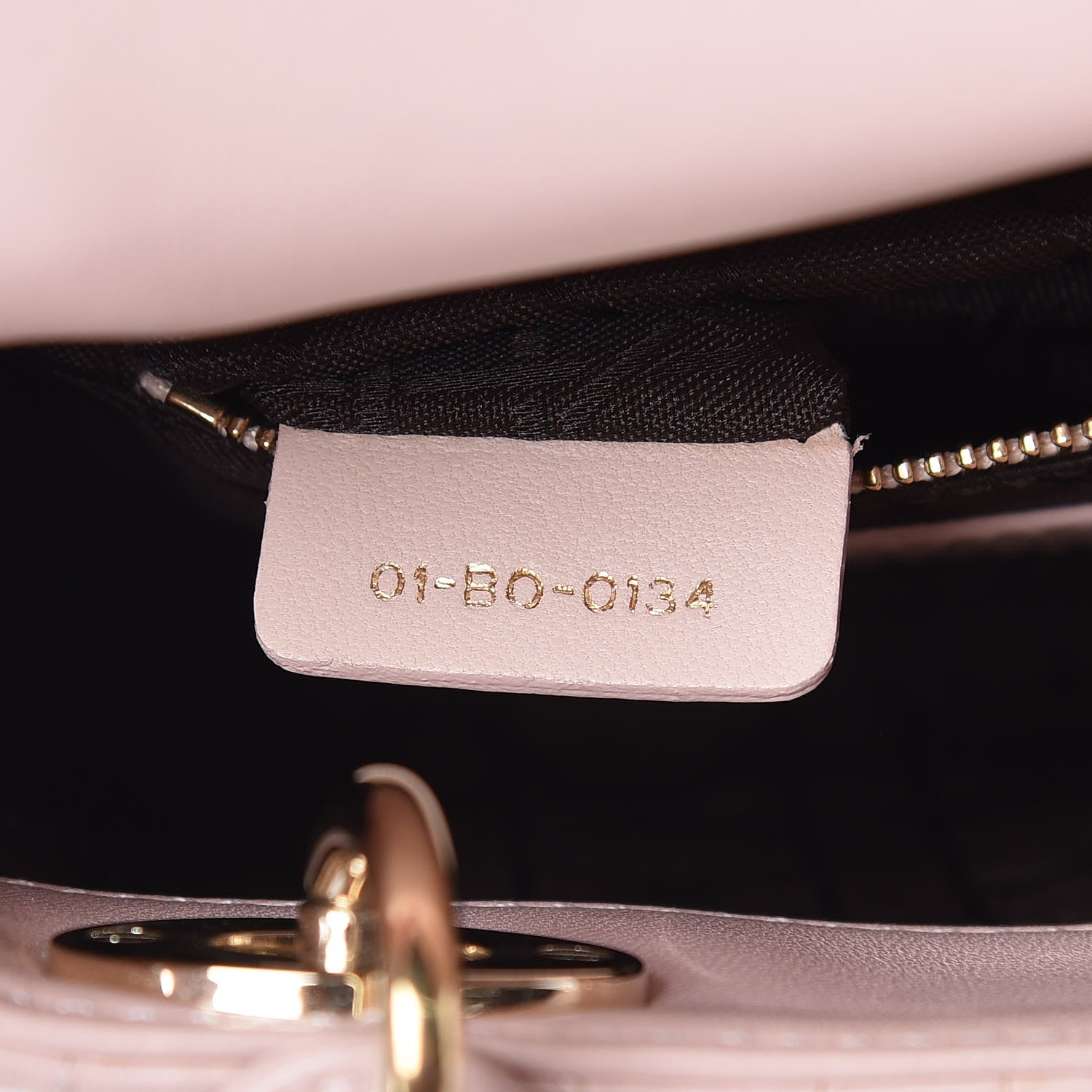 Christian Dior Lambskin Cannage Mini Lady Dior Rose Poudre 7 of 20