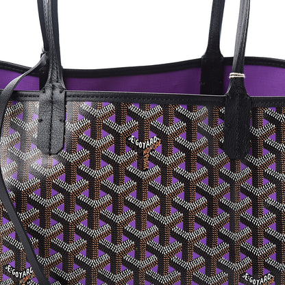 Goyard Goyardine Saint Louis Claire Voie PM Black Violet 9 of 9