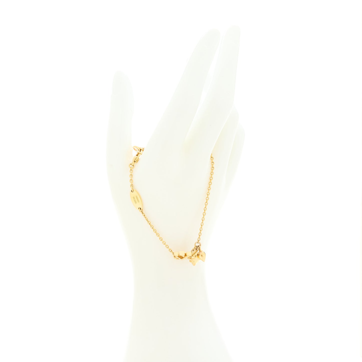 Metal Crystal Loulougram Bracelet Gold
