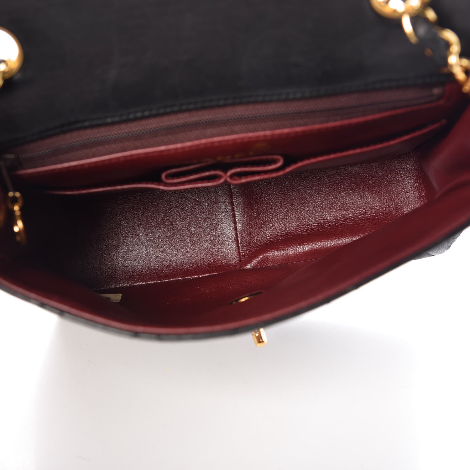 Chanel Lambskin Quilted Mini Square Flap Bag Black 5 of 14