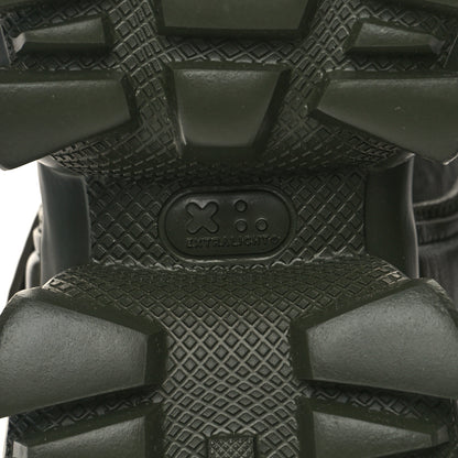 Prada Nappa Logo Embossed Thunder Sole 50mm Sport Sandals 38.5 Militare 7 of 8