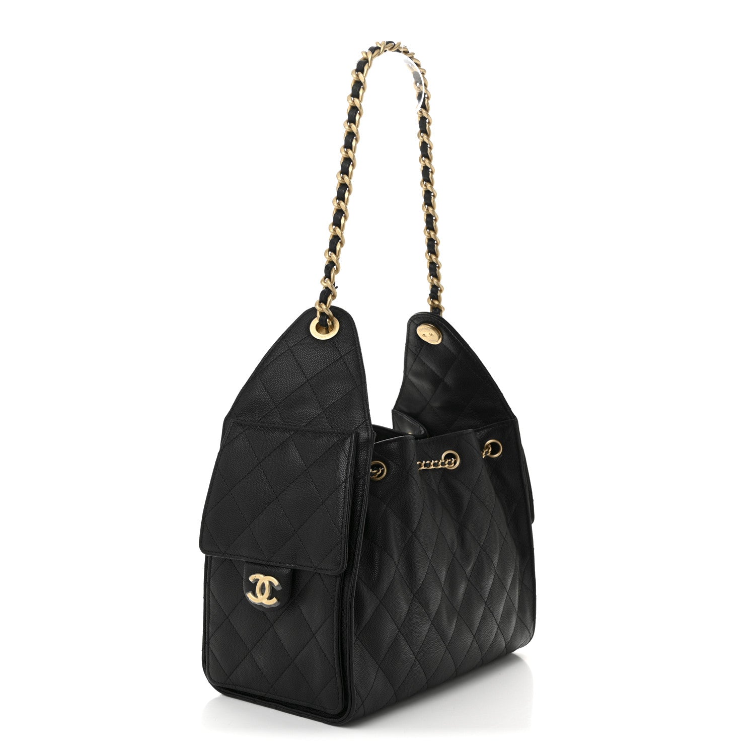 Chanel Caviar Quilted Small Chanel 25 Handbag Black 3 of 11