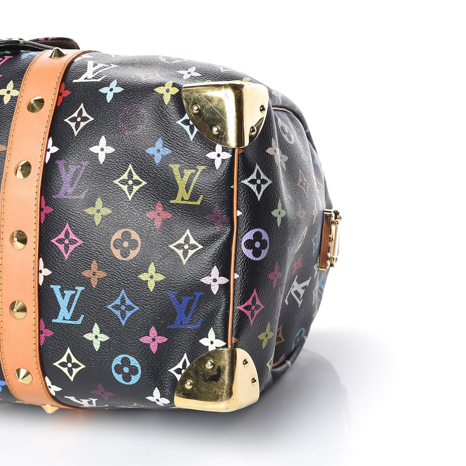 Louis Vuitton Monogram Multicolor Keepall 45 Black 9 of 15