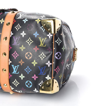 Louis Vuitton Monogram Multicolor Keepall 45 Black 9 of 15