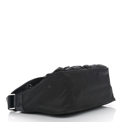Prada Tessuto Nylon Saffiano Messenger Bag Black 4 of 14
