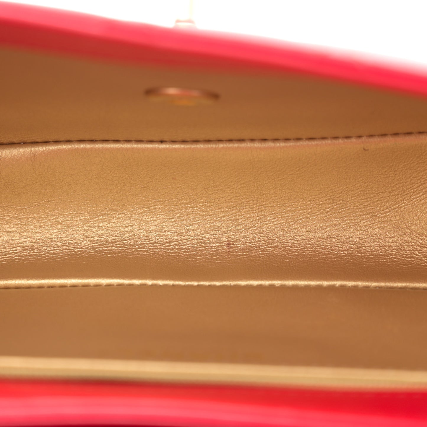 Lambskin Quilted Multiple Chain Flap Red