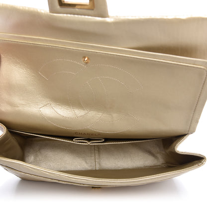 Chanel Metallic Aged Calfskin Quilted 2.55 Reissue Flap Light Gold 6 of 11