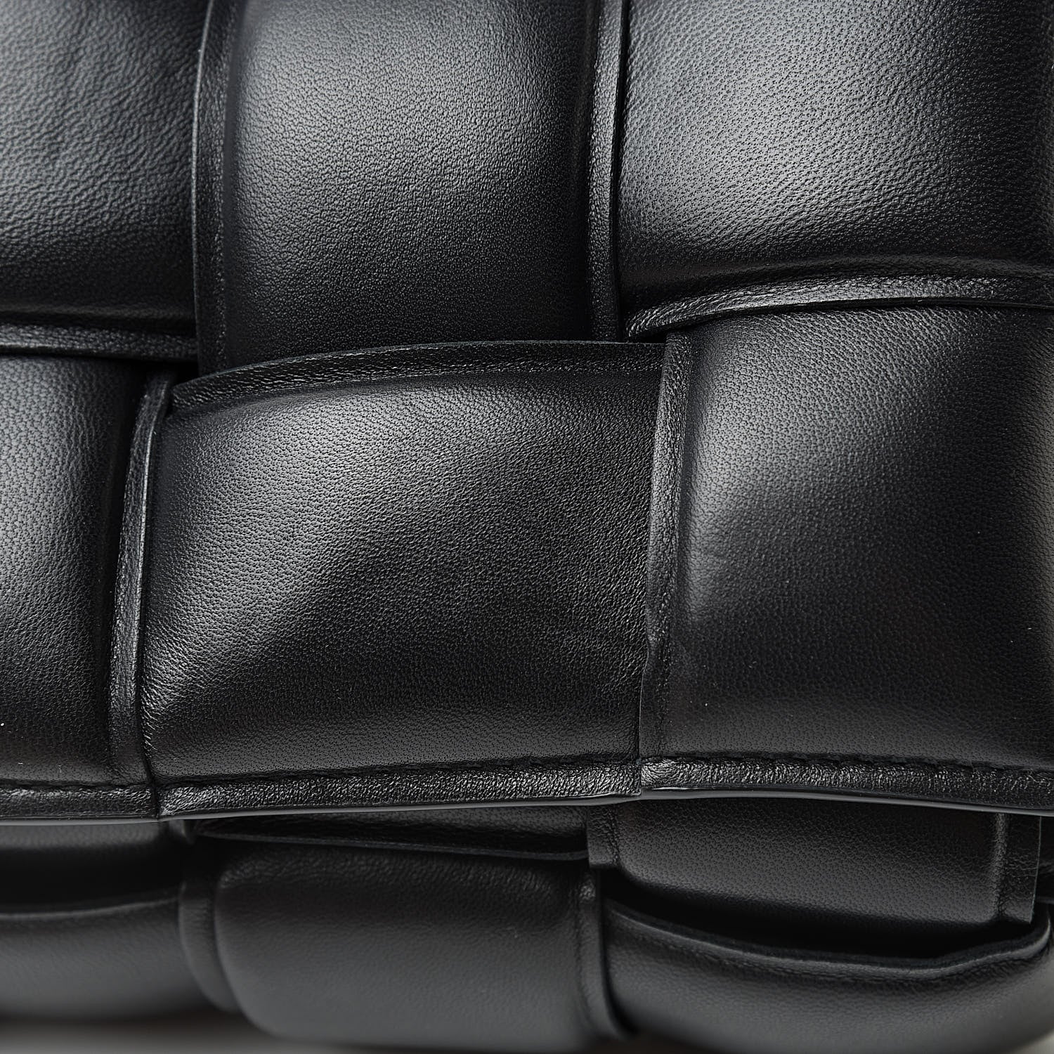Bottega Veneta Paper Calfskin Maxi Intreccio Padded Cassette Crossbody Bag Black 12 of 13