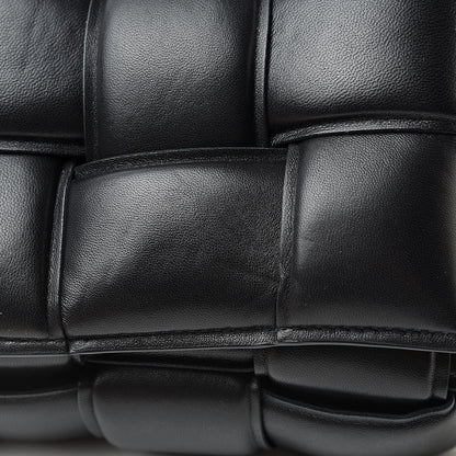 Bottega Veneta Paper Calfskin Maxi Intreccio Padded Cassette Crossbody Bag Black 12 of 13