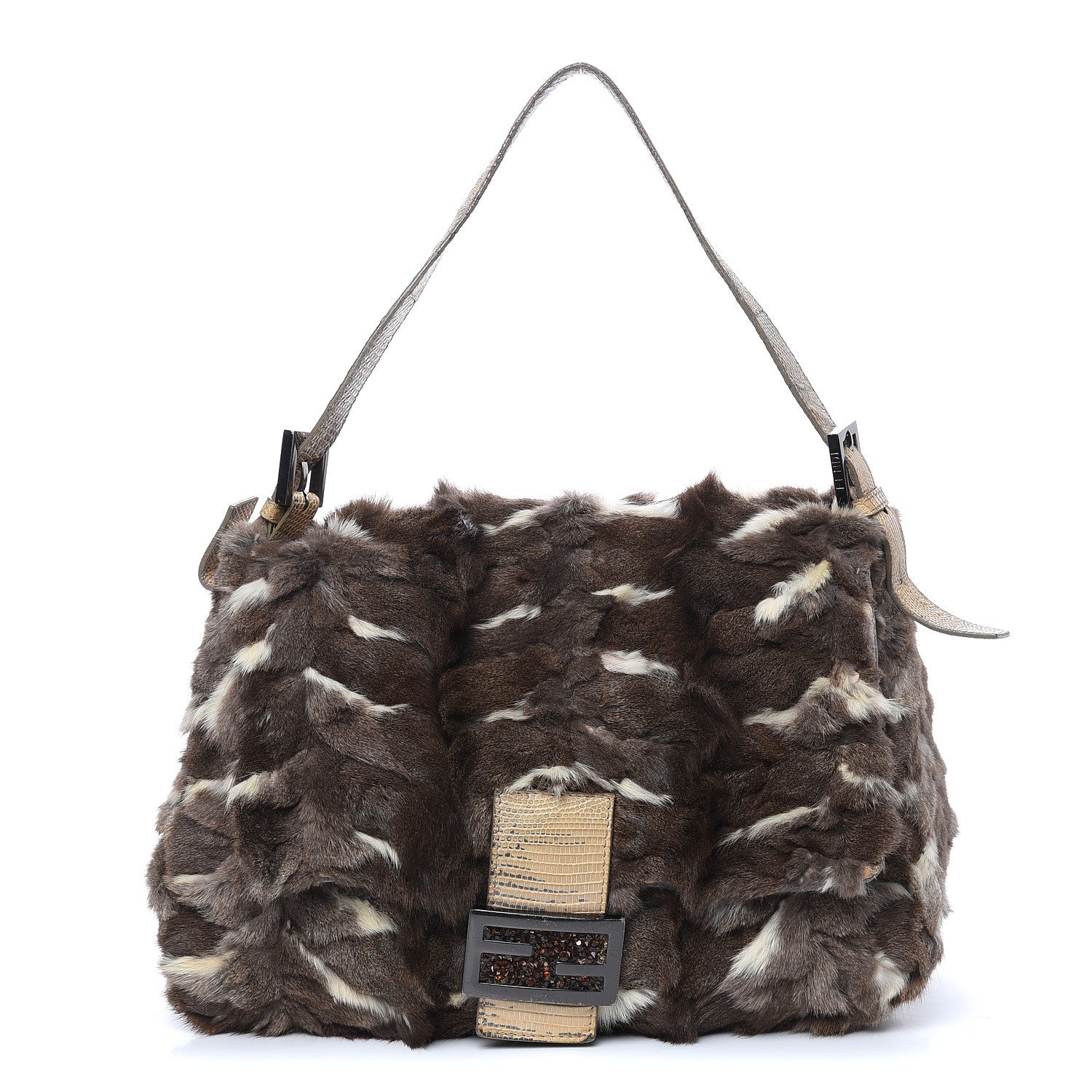 Fendi Rabbit Fur Mama Baguette Bag 1 of 17