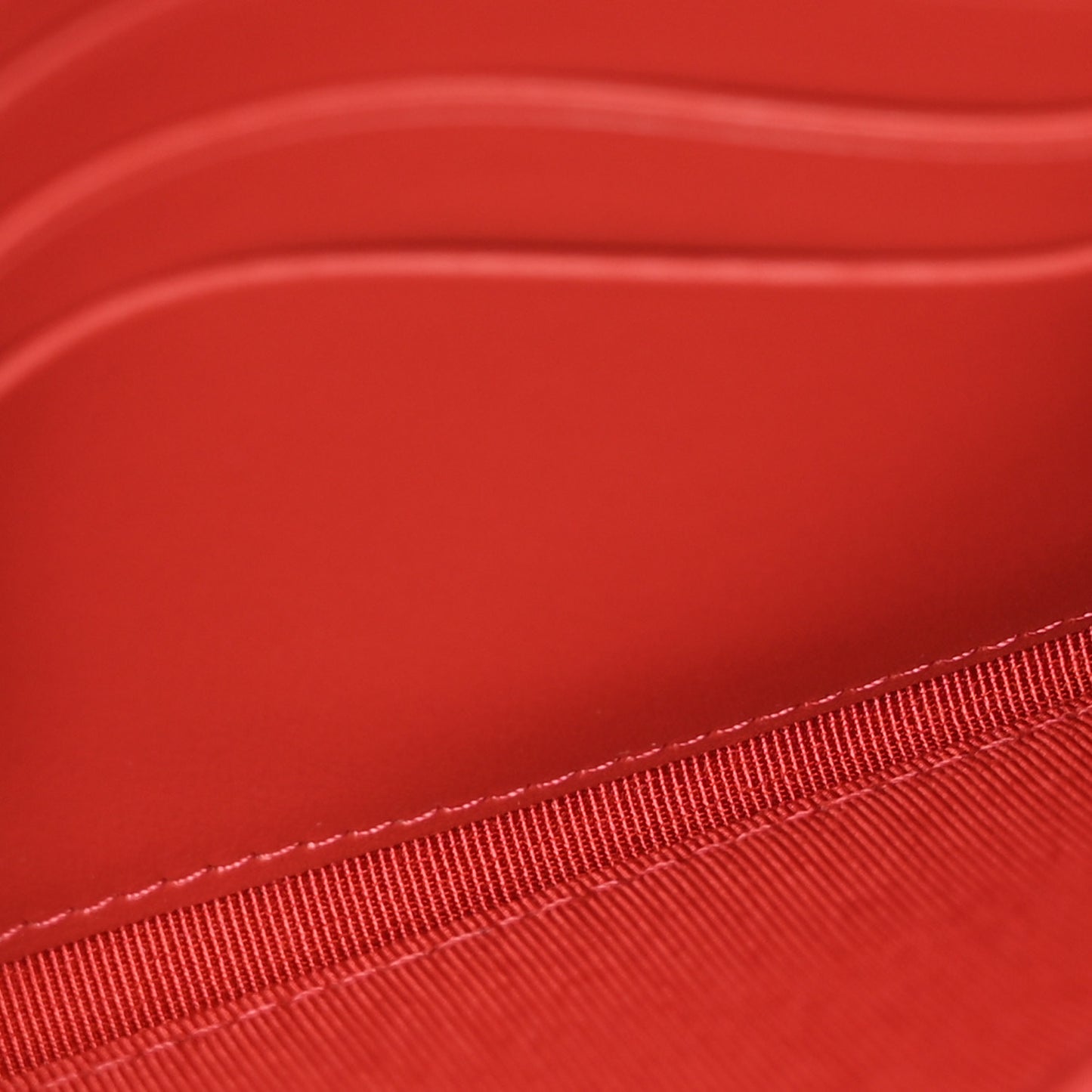 Caviar Quilted Medium Flap Wallet Red