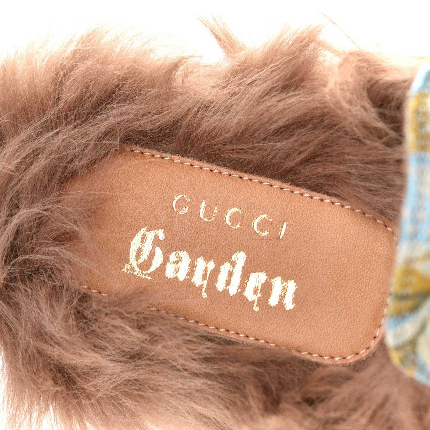Gucci Brocade Fur Embroidered Womens Princetown Slippers 41 Multicolor 5 of 5