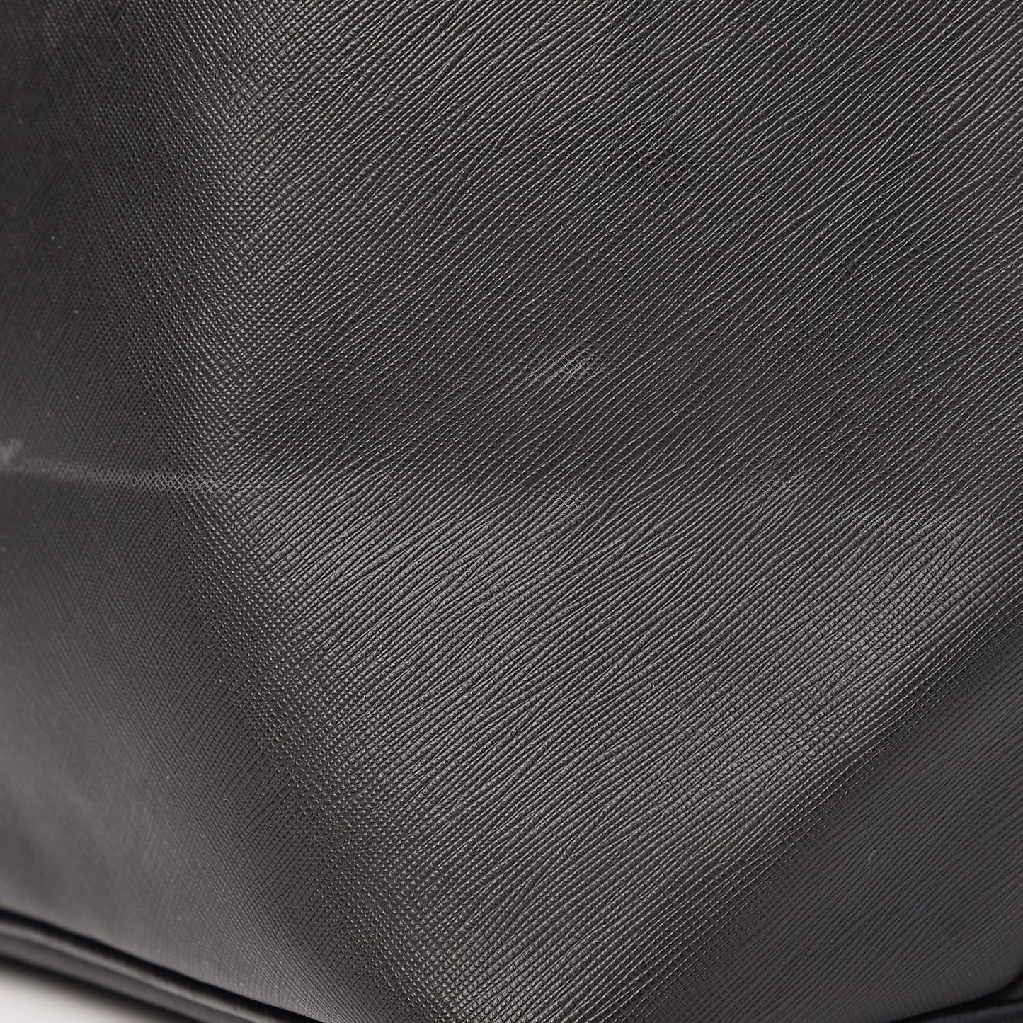 Textured Coated Canvas Bambi Print Large Antigona Tote Black