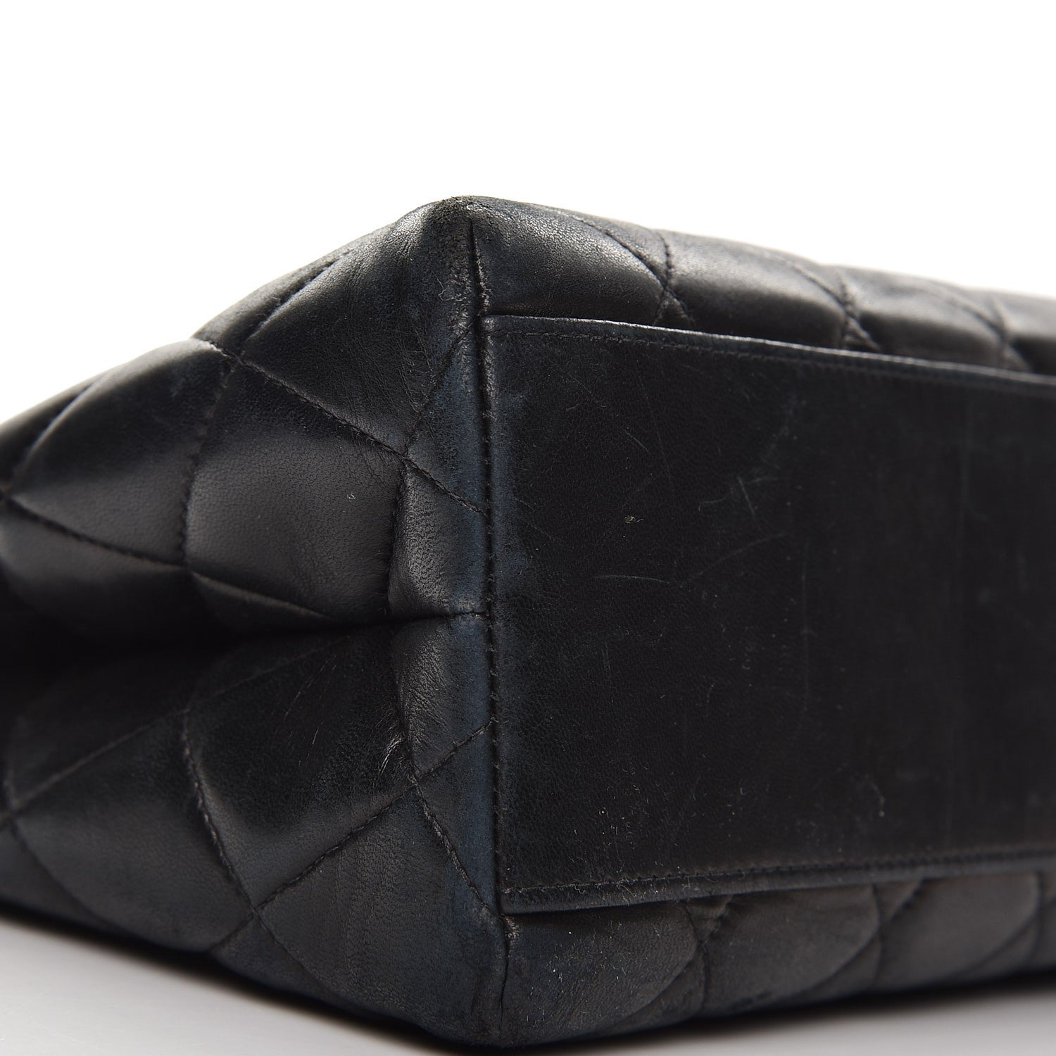 Chanel Lambskin Quilted Shopping Tote Black 8 of 11