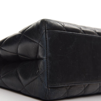 Chanel Lambskin Quilted Shopping Tote Black 8 of 11