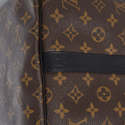 Louis Vuitton Monogram Macassar Keepall Bandouliere 55 7 of 8