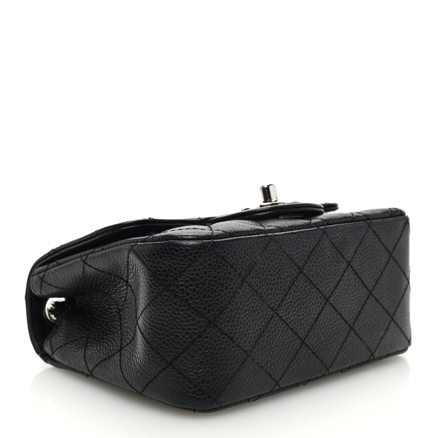 Caviar Quilted Mini Square Flap Black