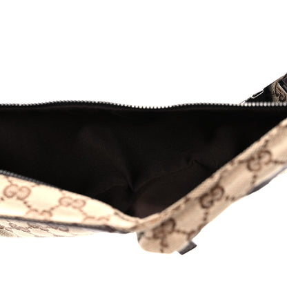 Gucci GG Monogram Double Pocket Belt Bag Dark Brown 7 of 16